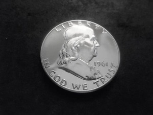 1961 Franklin Half Dollar Proof In Choice  Proof Condition & Full Bell