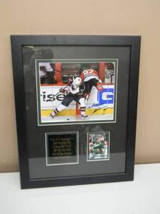 lot 32 image: MINNESOTA WILD Mikko Koivu THE CAPTAIN SIGNED IMAGE - Professionally Framed & Matted - FANTASTIC PIECE - APPROX 16 By 20 - SEE PICTURES