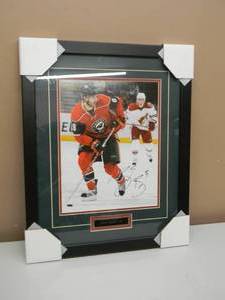 lot 45 image: MINNESOTA WILD Brent Burns Signed Professionally Framed & Matted - ORIGINAL FANTASTIC PIECE - APPROX 18 By 23 - SEE PICTURES