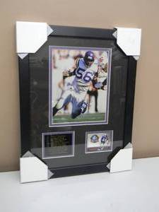 lot 68 image: MINNESOTA VIKINGS Chris Doleman HOF - Signed Professionally Framed & Matted - ORIGINAL FANTASTIC PIECE - APPROX 16 By 20 - SEE PICTURES