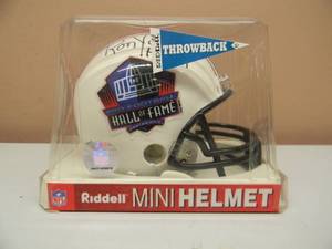 lot 69 image: MINNESOTA VIKINGS Ron Yary #73 HOF 01 - Signed Riddell MINI HELMET PRO FOOTBALL HALL OF FAME - WITH COA - FANTASTIC PIECE - SEE PICTURES