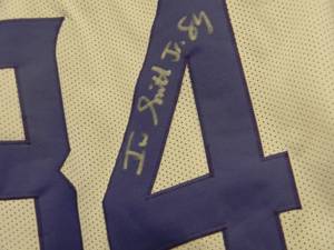 lot 57 image: MINNESOTA VIKINGS JERSEY SIGNED By Irv Smith Jr. #84 With COA - VERY NICE - GREAT PIECE - SEE PICTURES