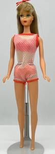 lot 5 image: Twist N Turn Barbie Vintage 1968 Ash Blonde Beautiful Coloring Original Bow