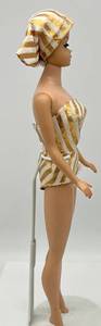 lot 12 image: Vintage 1963 FASHION QUEEN Barbie Beautiful Face Original Bathing Suit & Scarf