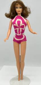 lot 17 image: Vintage 1969 Barbie TWIST N TURN  Marlo Flip  Stunning Color TNT Original Swimsuit #1160 Brunette