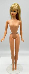 lot 24 image: Vintage 1967 TNT TWIST N TURN Barbie Doll Beautiful Sun Kissed Blonde Very Good Coloring Rooted Eyelashes