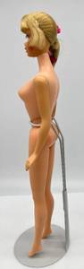 lot 30 image: Vintage 1961 TALKING Barbie Head Side Ponytail on a TNT Body Rooted Eyelashes Original Hair Bows Blonde