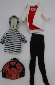 lot 51 image: Vintage 1960 Barbie Outfit WINTER HOLIDAY #975 4 Pieces