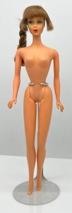 lot 111 image: Vintage 60s TALKING Barbie Side Ponytail Head on TNT Body