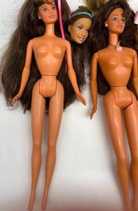 lot 191 image: Barbies in need of TLC Parts and more