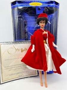 lot 53 image: 1998 Collector Edition Vintage Repro Brunette Bubble Cut SILKEN FLAME Barbie