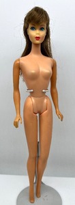 lot 77 image: Vintage 1967 TNT Twist N Turn Barbie Summer Sand Blonde Nice Face coloring Original Hairstyle
