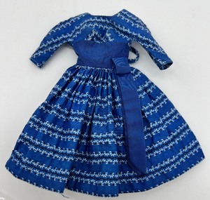lot 84 image: Vintage Barbie Doll Outfit #978 Lets Dance Blue Dress, 1960s Mattel Tagged,
