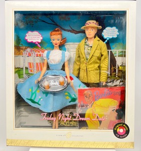 lot 95 image: 2006 Repro - Barbie & Ken - Friday Night Dream Date - NRFB - Barbie Collector