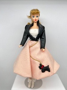 lot 158 image: Reproduction Ponytail Barbie in Handmade 50s Outfit
