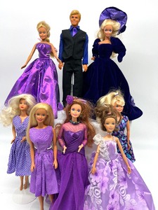 lot 169 image: Pretty in Purple Barbies including Ballerina