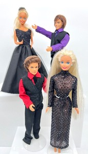 lot 178 image: Its a Night Out  Lot of 4 Barbie Dolls including Kens