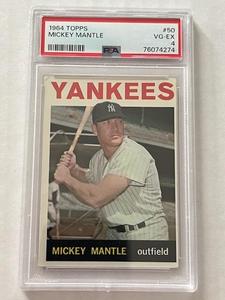 Lot Detail - 1966 Topps #50 Mickey Mantle Autograph PSA 2 GOOD AUTO 9