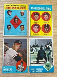 lot 36 image: 1963 Topps Baseball Card Lot including #228 Tony Oliva RC
