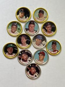 lot 41 image: 1964 Topps Coins Lot - #33 Ed Mathews and 11 More