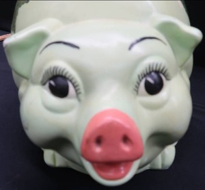 lot 65 image: HUGE VINTAGE PIGGY BANK