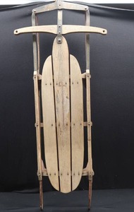 lot 105 image: VERY VINTAGE FLEXIBLE FLYER AIRLINE PURSUIT