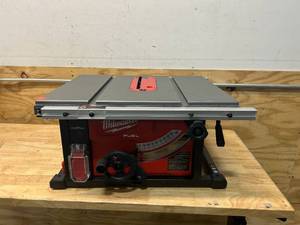 lot 1 image: MILWAUKEE M18 FUEL ONE-KEY 18-Volt Lithium-Ion Brushless Cordless 8-14 in. Table Saw (Tool-Only)