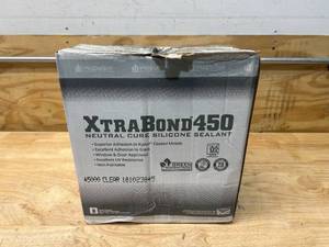 lot 91 image: PREMIER BUILDING SOLUTIONS Case of Xtra Bond 450 Neutral Cure Silicone Sealant- Clear (24 tubes)