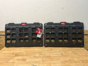 lot 12 image: MILWAUKEE Lot of 2- PACKOUT Large Wall Plates