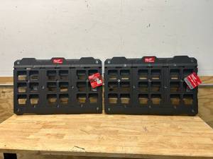 lot 21 image: MILWAUKEE Lot of 2- PACKOUT Large Wall Plates