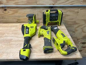 lot 93 image: RYOBI- Lot of Non-Working Tools