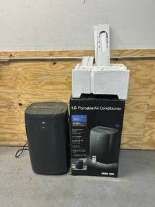 lot 56 image: LG 8,000 BTU (DOE) 115-Volt Portable Air Conditioner LP0821GSSM Cools 350 Sq. Ft. with Dehumidifier Function, Wi-Fi Enabled