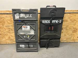 lot 57 image: Lot of 2 Road Cases on Wheels