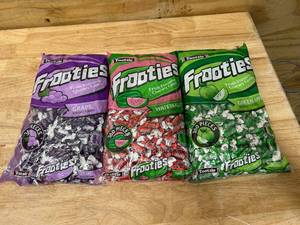 lot 59 image: TOOTSIE Lot of 3 Bags of FROOTIES (2.42 lbs per bag)