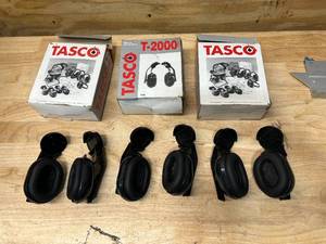 lot 65 image: TASCO Lot of 3 Pairs of- T2000 Hard Hat Model Dielectric Ear Muffs (NRR 22)