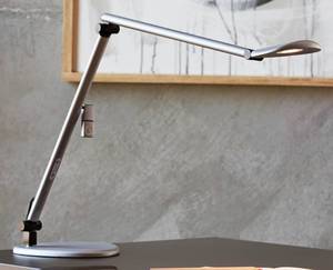 lot 17 image: WORKRITE AST-TC-S-DA Astra 2-Piece Clamp, Sterling Dual Arm Work Light