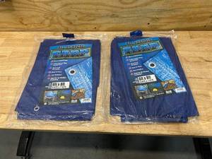lot 24 image: Lot of 2 All Purpose Tarps- 6ft x 8ft