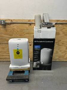lot 9 image: LG 7,000 BTU (DOE) 115-Volt Portable Air Conditioner LP0721WSR Cools 300 Sq. Ft. with Dehumidifier Function and LCD Remote