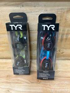 lot 106 image: TYR Lot of 2 Pairs of Swim Goggles (ages 16)