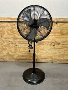 lot 44 image: COMMERCIAL ELECTRIC Adjustable-Height 20 in. Shroud Oscillating Pedestal Fan
