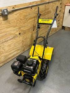 lot 1A image: CHAMPION POWER EQUIPMENT 19 in. 212cc 4-Stroke Gas Garden Rotating Rear Tine Tiller