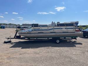 1989 Vibo Pontoon and Trailer