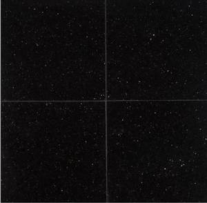 lot 107 image: Black Galaxy 12 in. x 12 in. Polished Granite Stone Look Floor and Wall Tile (10 sq. ft.Case) - 4 Cases