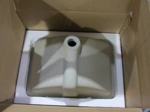 lot 20 image: Packard 20-78 in. Undermount Ceramic Rectangular Bathroom Sink in White