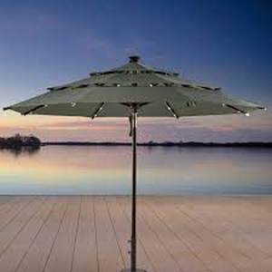 lot 162 image: ProShade 10ft Round Auto Tilt Aluminum Market Umbrella