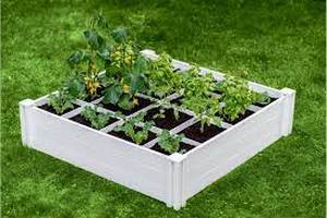 lot 165 image: 2 Set Raised Garden Beds with Grow Grid
