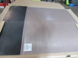 lot 155 image: 45 in. x 53 in. Roller Mat with Padding for Office Chairs