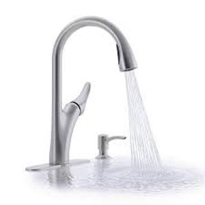 lot 69 image: KOHLER K-72218-B7-VS Sensate Touchless Kitchen Faucet, Vibrant Stainless
