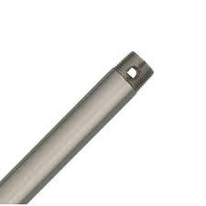lot 92 image: 60 in Brushed Nickel Ceiling Fan Extension Downrod for 15 ft ceilings