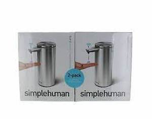 lot 88 image: 2-pack Simplehuman Rechargeable Sensor Pump Touch-Free Soap